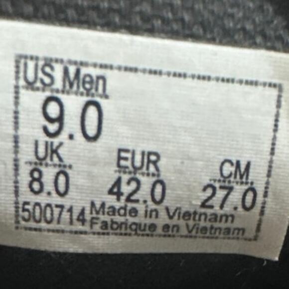 Vans old skool 500417 mens black/true white lace up sneakers top toe is veloure - Picture 8 of 9